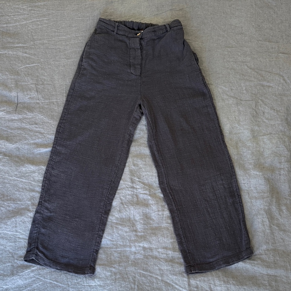 Free People Charcoal Cotton Pants